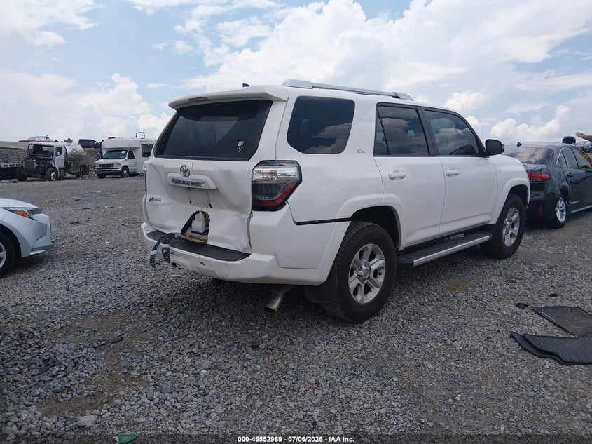 2016 Toyota 4runner VIN JTEBU5JR5G5327526 IAAI salvage auction — REAR END, Salvage (Tennessee), sold $12,500 on 2026-07-30 (photo 4)