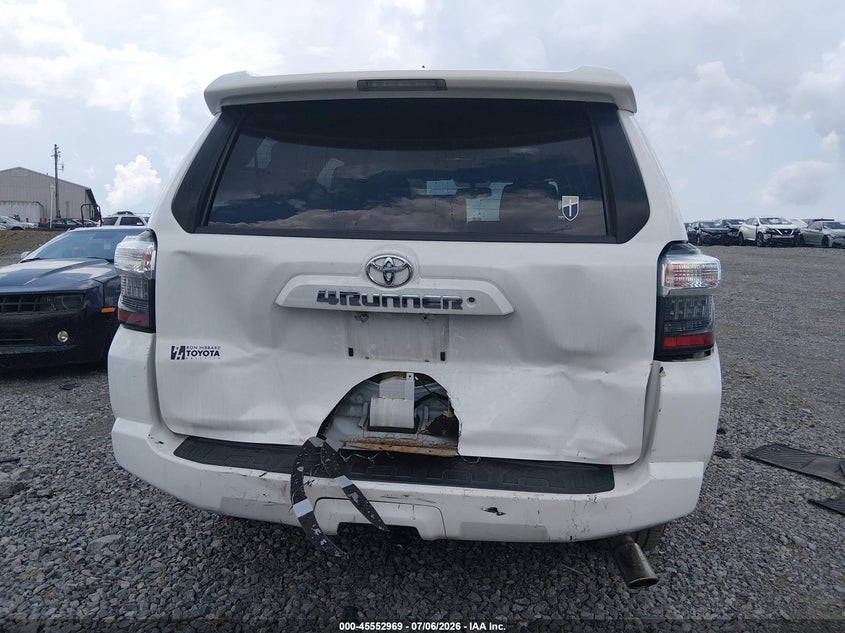 2016 Toyota 4runner VIN JTEBU5JR5G5327526 IAAI salvage auction — REAR END, Salvage (Tennessee), sold $12,500 on 2026-07-30 (photo 6)