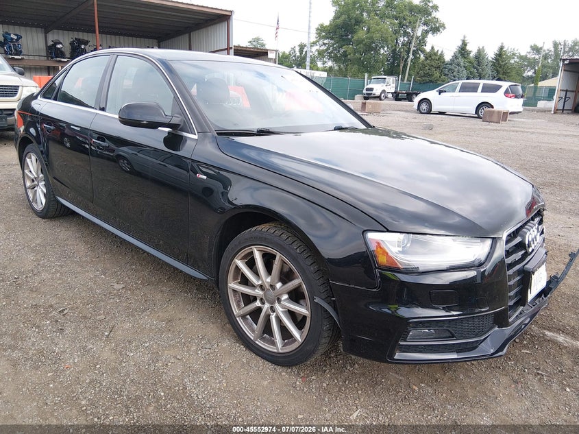 2016 Audi A4 VIN WAUBFAFL8GN002037 IAAI salvage auction — LEFT FRONT, Salvage (Ohio), sold $25 on 2026-07-29 (photo 1)