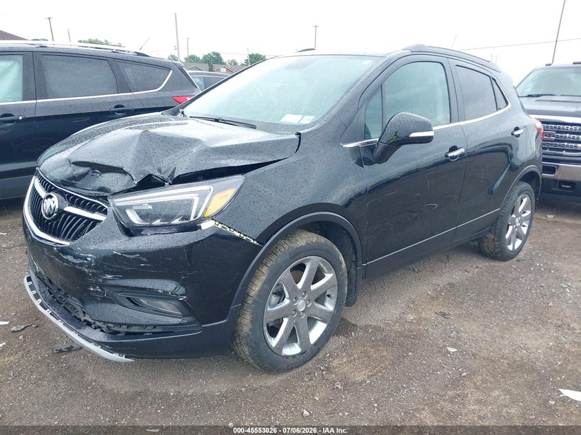 2018 Buick Encore VIN KL4CJGSB9JB694057 IAAI salvage auction — FRONT END, Salvage Title, sold $3,000 on 2026-07-12 (photo 2)