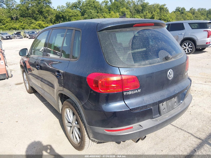 2014 Volkswagen Tiguan VIN WVGAV3AX1EW587697 IAAI salvage auction — NORMAL WEAR, Clear (Louisiana), sold $375 on 2026-07-28 (photo 3)