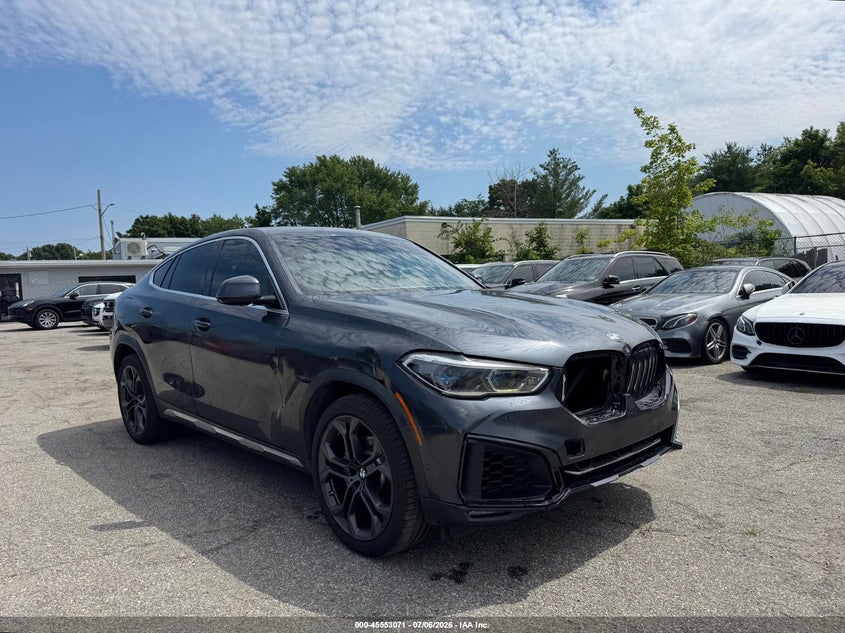 2021 BMW X6 VIN 5UXCY4C02M9D86075 IAAI salvage auction — ALL OVER, Clear (Florida), sold $15,975 on 2026-07-29 (photo 1)