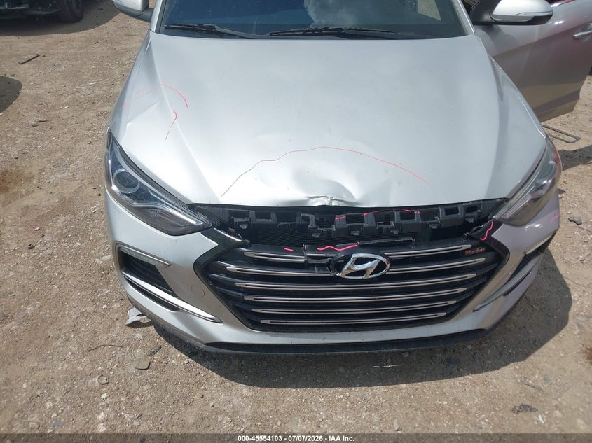 2018 Hyundai Elantra VIN KMHD04LB1JU518632 IAAI salvage auction — FRONT END, Salvage Title, sold $1,700 on 2026-07-31 (photo 6)
