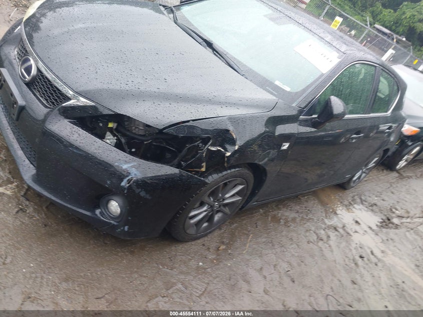 2013 Lexus Ct VIN JTHKD5BHXD2171053 IAAI salvage auction — FRONT END, Clear (Massachusetts), sold $4,050 on 2026-07-11 (photo 2)