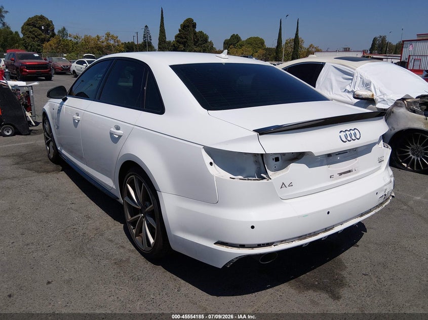 2018 Audi A4 VIN WAUENAF44JA023054 IAAI salvage auction — REAR END, Salvage (California), sold $3,050 on 2026-07-30 (photo 3)