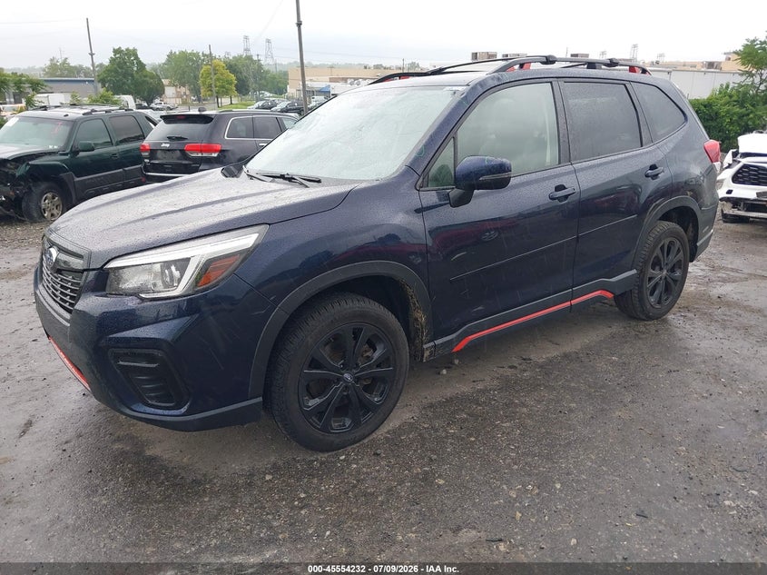 2020 Subaru Forester VIN JF2SKARC4LH601814 IAAI salvage auction — FRONT & REAR, Salvage (Pennsylvania), sold $5,950 on 2026-07-31 (photo 2)