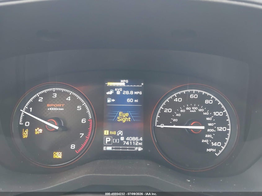 2020 Subaru Forester VIN JF2SKARC4LH601814 IAAI salvage auction — FRONT & REAR, Salvage (Pennsylvania), sold $5,950 on 2026-07-31 (photo 7)