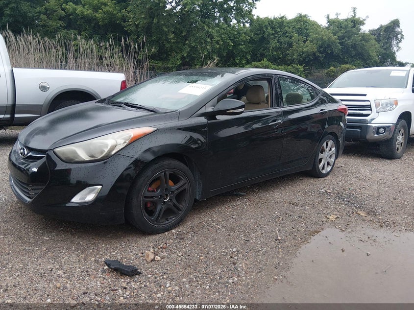 2013 Hyundai Elantra VIN KMHDH4AE1DU871818 IAAI salvage auction — NORMAL WEAR, Clear (Virginia), sold $550 on 2026-07-30 (photo 2)