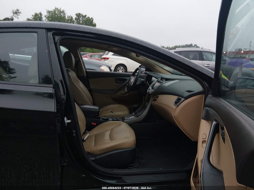 2013 Hyundai Elantra VIN KMHDH4AE1DU871818 IAAI salvage auction — NORMAL WEAR, Clear (Virginia), sold $550 on 2026-07-30 (photo 5)