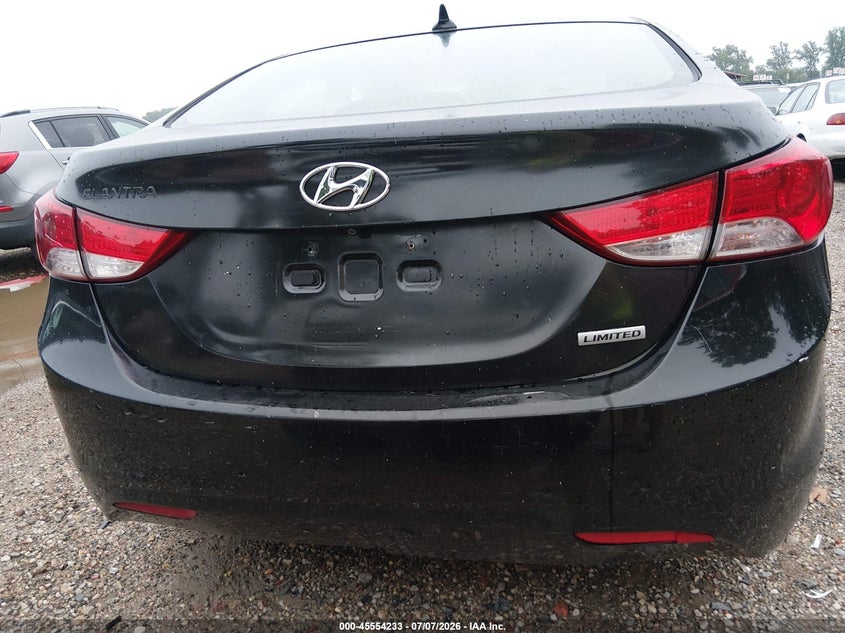 2013 Hyundai Elantra VIN KMHDH4AE1DU871818 IAAI salvage auction — NORMAL WEAR, Clear (Virginia), sold $550 on 2026-07-30 (photo 6)
