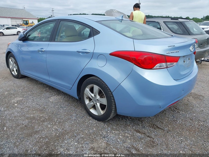 2011 Hyundai Elantra VIN KMHDH4AE7BU144003 IAAI salvage auction — NORMAL WEAR, Clear (Pennsylvania), sold $775 on 2026-08-01 (photo 3)