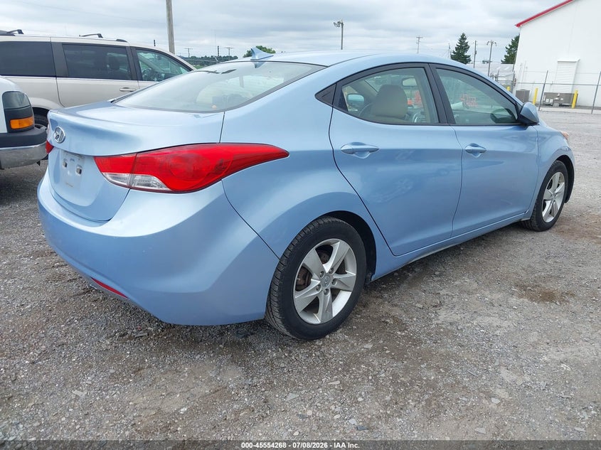 2011 Hyundai Elantra VIN KMHDH4AE7BU144003 IAAI salvage auction — NORMAL WEAR, Clear (Pennsylvania), sold $775 on 2026-08-01 (photo 4)