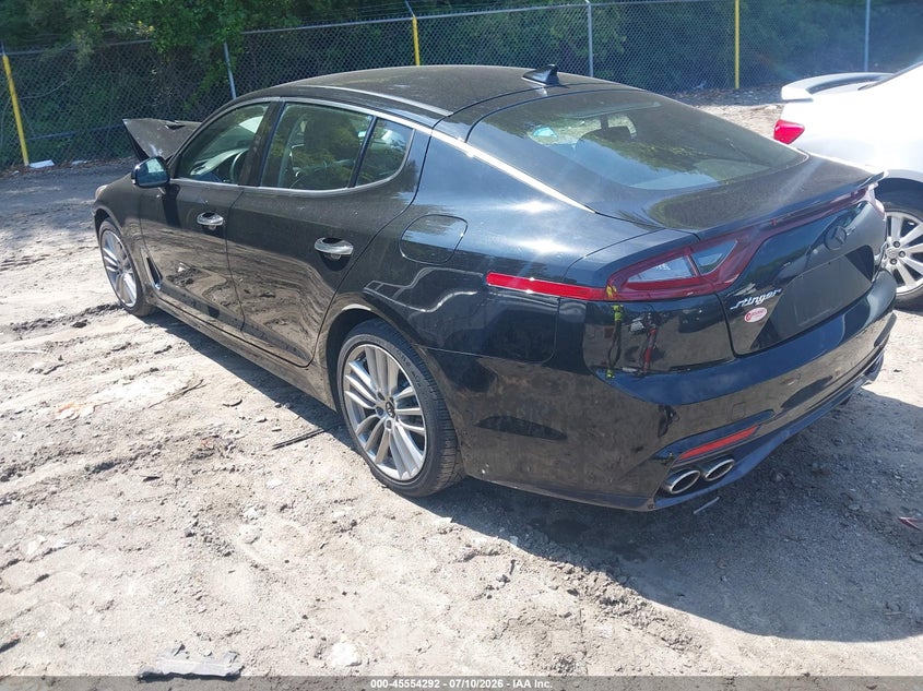 2018 Kia Stinger VIN KNAE15LA0J6016666 IAAI salvage auction — FRONT END, Salvage (Massachusetts), sold $2,875 on 2026-08-20 (photo 3)