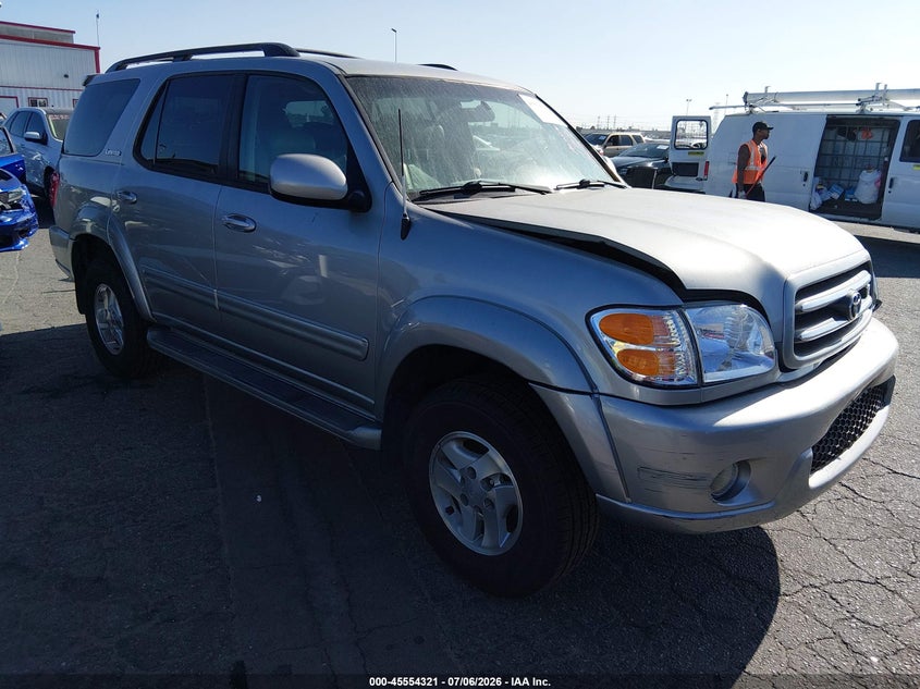 2002 Toyota Sequoia VIN 5TDZT38A22S081161 IAAI salvage auction — FRONT END, Salvage (California), sold $775 on 2026-07-30 (photo 1)