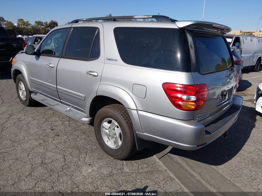 2002 Toyota Sequoia VIN 5TDZT38A22S081161 IAAI salvage auction — FRONT END, Salvage (California), sold $775 on 2026-07-30 (photo 3)