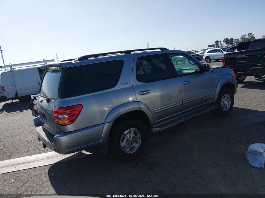 2002 Toyota Sequoia VIN 5TDZT38A22S081161 IAAI salvage auction — FRONT END, Salvage (California), sold $775 on 2026-07-30 (photo 4)