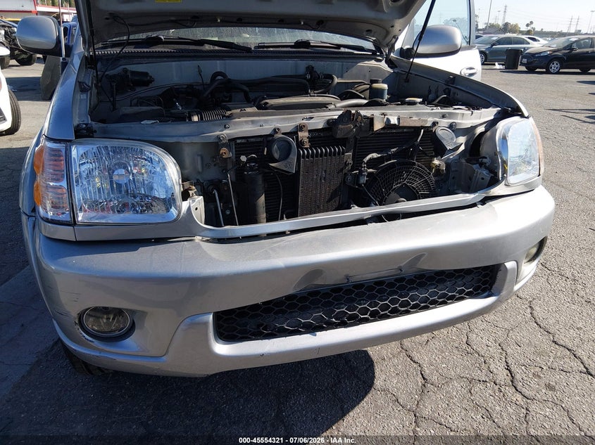 2002 Toyota Sequoia VIN 5TDZT38A22S081161 IAAI salvage auction — FRONT END, Salvage (California), sold $775 on 2026-07-30 (photo 6)
