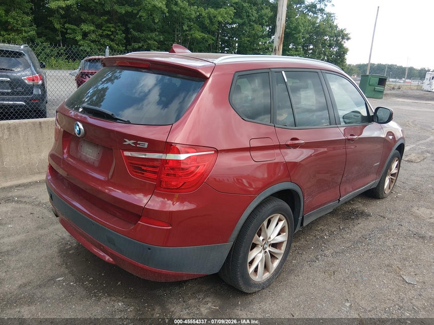 2014 BMW X3 VIN 5UXWX9C53E0D26899 IAAI salvage auction — NORMAL WEAR, Clear (Maryland), sold $1,000 on 2026-07-29 (photo 4)