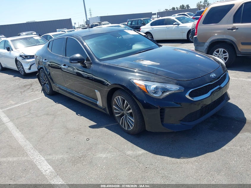 2019 Kia Stinger VIN KNAE15LA9K6066581 IAAI salvage auction — REAR END, Salvage (California), sold $2,700 on 2026-07-23 (photo 1)