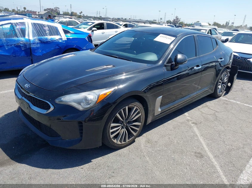 2019 Kia Stinger VIN KNAE15LA9K6066581 IAAI salvage auction — REAR END, Salvage (California), sold $2,700 on 2026-07-23 (photo 2)