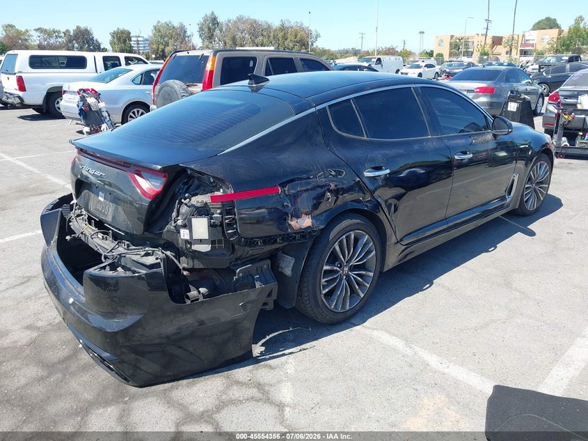 2019 Kia Stinger VIN KNAE15LA9K6066581 IAAI salvage auction — REAR END, Salvage (California), sold $2,700 on 2026-07-23 (photo 4)