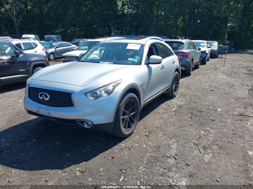 2017 Infiniti Qx70 VIN JN8CS1MW7HM412338 IAAI salvage auction — REAR END, Mv-907A (New York), sold $25 on 2026-07-28 (photo 2)