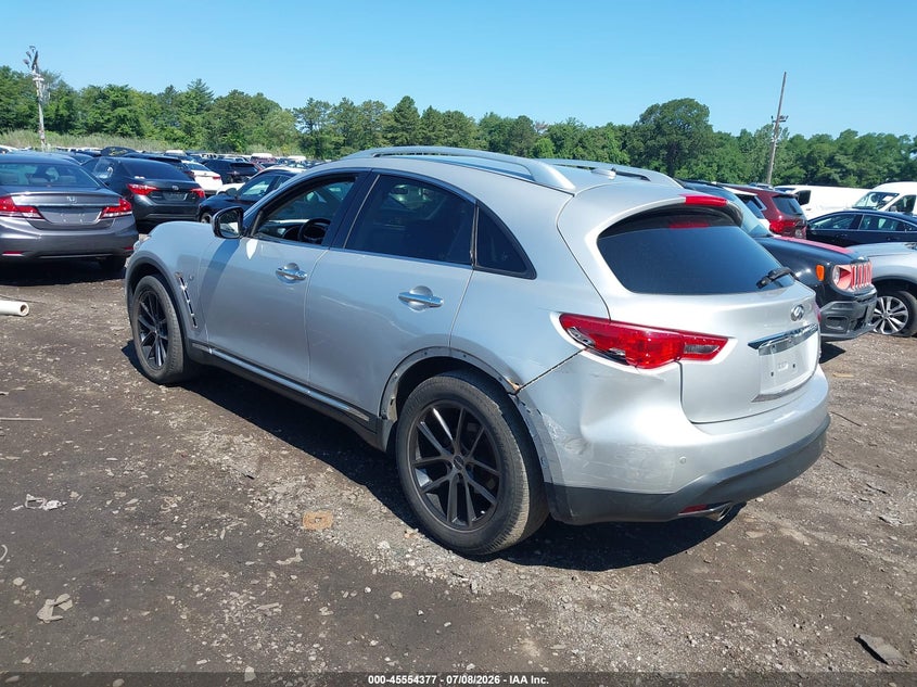 2017 Infiniti Qx70 VIN JN8CS1MW7HM412338 IAAI salvage auction — REAR END, Mv-907A (New York), sold $25 on 2026-07-28 (photo 3)