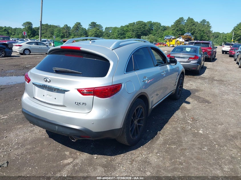 2017 Infiniti Qx70 VIN JN8CS1MW7HM412338 IAAI salvage auction — REAR END, Mv-907A (New York), sold $25 on 2026-07-28 (photo 4)