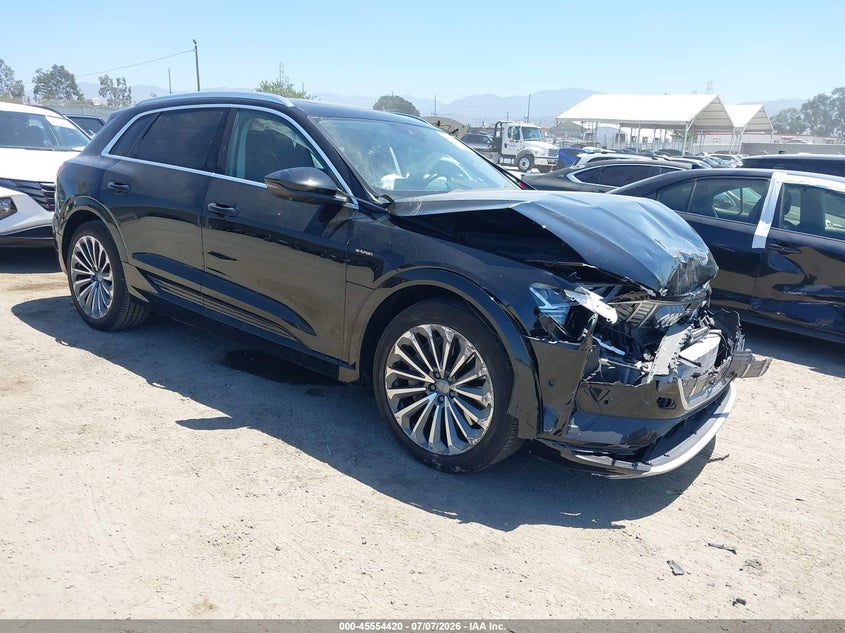 2019 Audi E-tron VIN WA1VABGE6KB010775 IAAI salvage auction — FRONT END, Salvage (California), sold $8,100 on 2026-07-30 (photo 1)