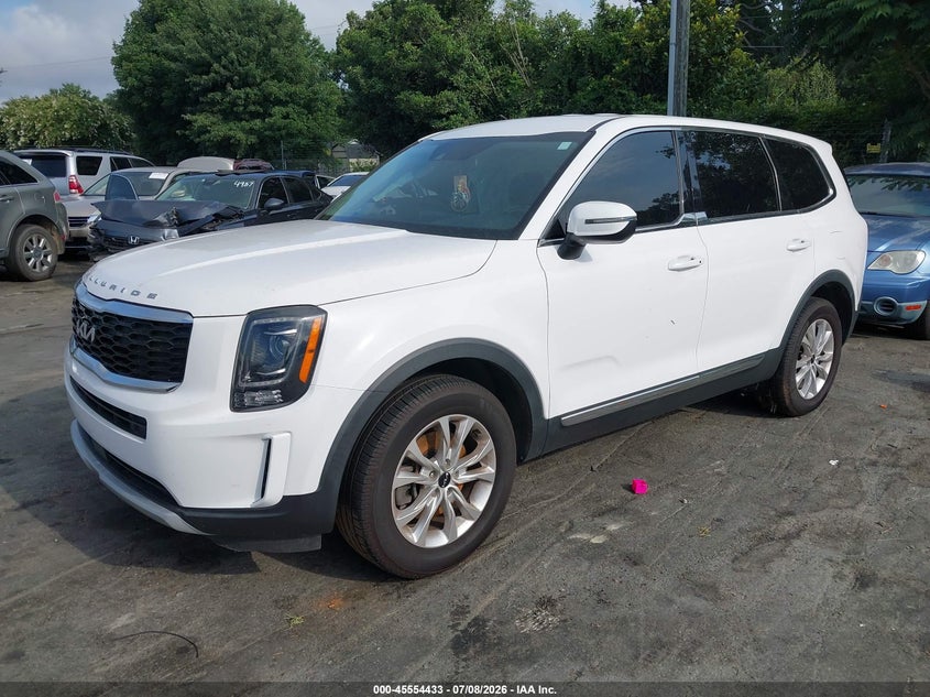 2022 Kia Telluride VIN 5XYP24HC7NG223927 IAAI salvage auction — REAR END, Salvage (North Carolina), sold $25 on 2026-07-23 (photo 2)