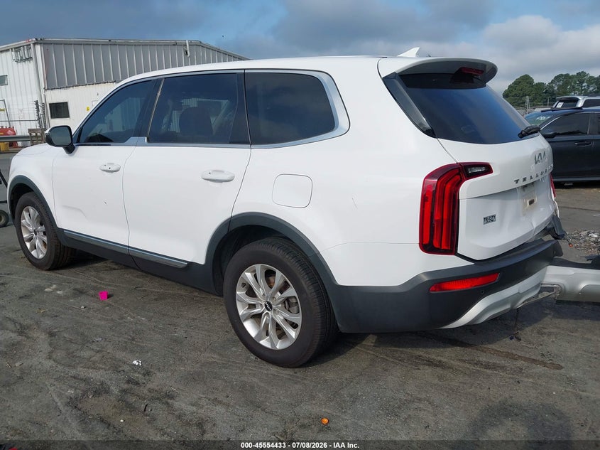 2022 Kia Telluride VIN 5XYP24HC7NG223927 IAAI salvage auction — REAR END, Salvage (North Carolina), sold $25 on 2026-07-23 (photo 3)