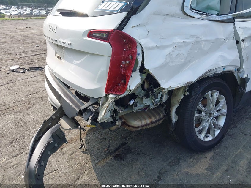 2022 Kia Telluride VIN 5XYP24HC7NG223927 IAAI salvage auction — REAR END, Salvage (North Carolina), sold $25 on 2026-07-23 (photo 6)