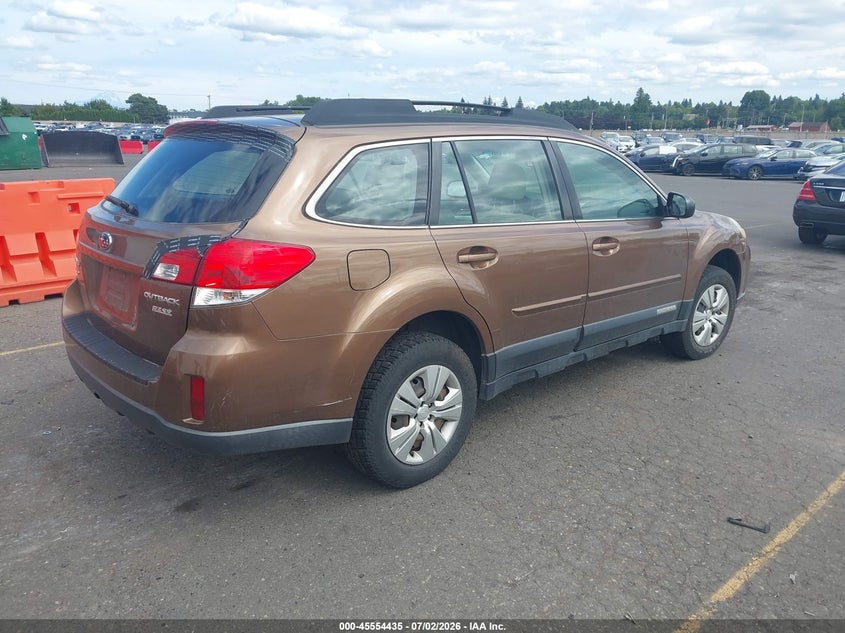 2011 Subaru Outback VIN 4S4BRBAC9B3439648 IAAI salvage auction — NORMAL WEAR, Clear-Dealer Only (Oregon), sold $550 on 2026-07-09 (photo 4)