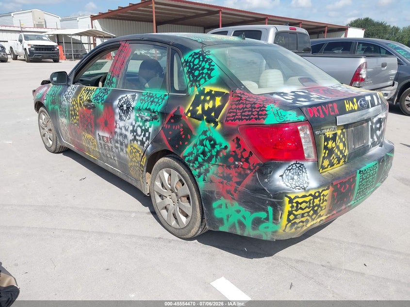 2008 Subaru Impreza VIN JF1GE61698G527596 IAAI salvage auction — NORMAL WEAR, Original (Texas), sold $250 on 2026-07-28 (photo 3)