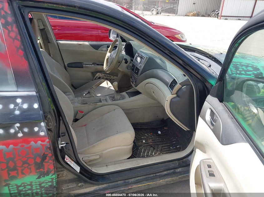 2008 Subaru Impreza VIN JF1GE61698G527596 IAAI salvage auction — NORMAL WEAR, Original (Texas), sold $250 on 2026-07-28 (photo 5)