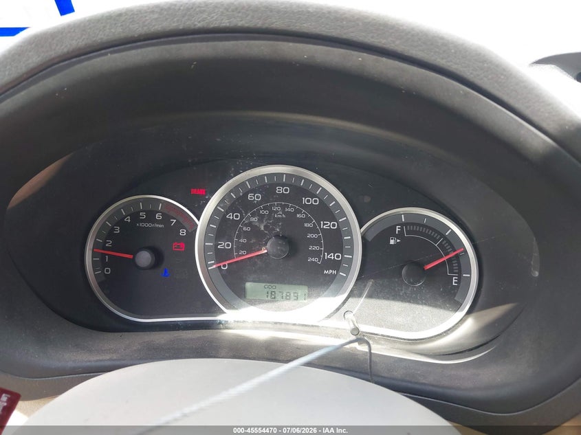 2008 Subaru Impreza VIN JF1GE61698G527596 IAAI salvage auction — NORMAL WEAR, Original (Texas), sold $250 on 2026-07-28 (photo 7)