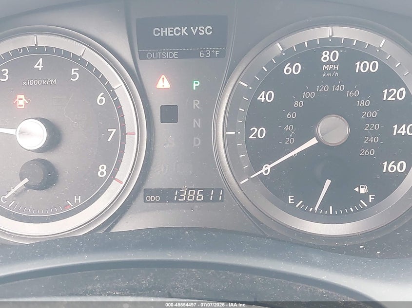 2007 Lexus Es 350 VIN JTHBJ46G772057472 IAAI salvage auction — NORMAL WEAR, Clear - Dealer Only (California), sold $2,000 on 2026-07-13 (photo 7)
