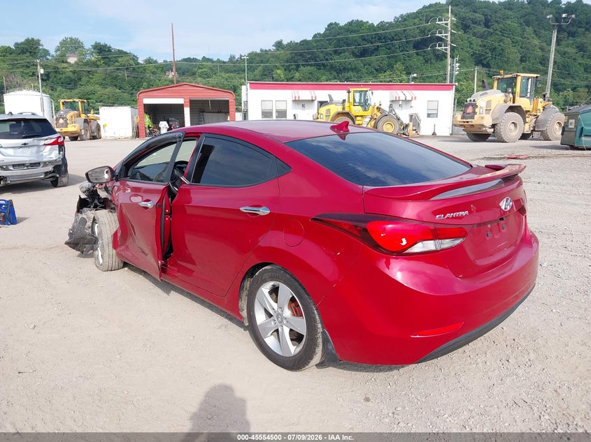 2016 Hyundai Elantra VIN KMHDH4AEXGU588063 IAAI salvage auction — LEFT FRONT, Salvage Title, sold $725 on 2026-08-02 (photo 3)