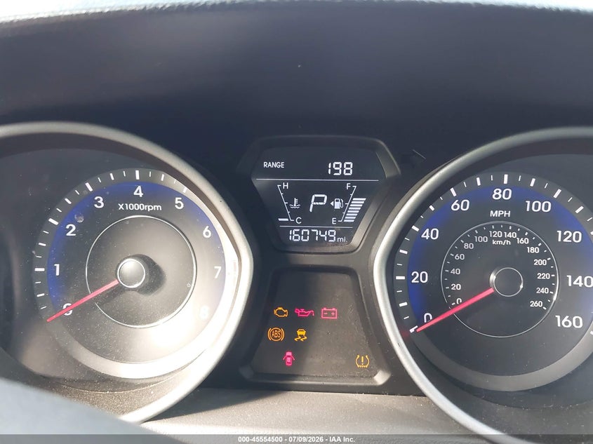 2016 Hyundai Elantra VIN KMHDH4AEXGU588063 IAAI salvage auction — LEFT FRONT, Salvage Title, sold $725 on 2026-08-02 (photo 7)