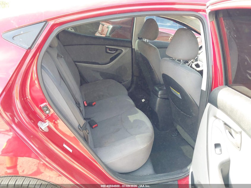 2016 Hyundai Elantra VIN KMHDH4AEXGU588063 IAAI salvage auction — LEFT FRONT, Salvage Title, sold $725 on 2026-08-02 (photo 8)
