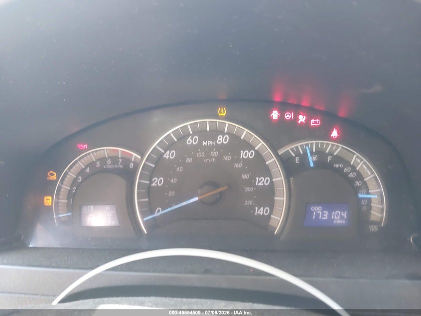 2012 Toyota Camry VIN 4T1BK1FK9CU004087 IAAI salvage auction — NORMAL WEAR, Salvage Title, sold $1,450 on 2026-07-19 (photo 7)