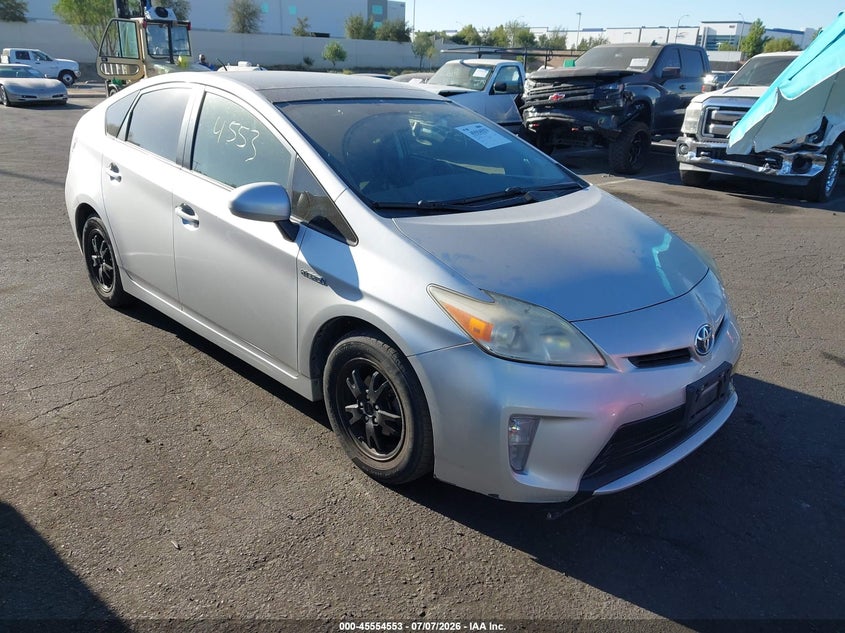 2012 Toyota Prius VIN JTDKN3DU0C1581880 IAAI salvage auction — LEFT REAR, Salvage Certificate (California), sold $2,975 on 2026-07-24 (photo 1)