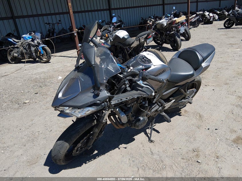 2021 Kawasaki Ninja VIN ML5EXEM19MDA28361 IAAI salvage auction — FRONT END, Salvage (California), sold $1,100 on 2026-07-22 (photo 2)