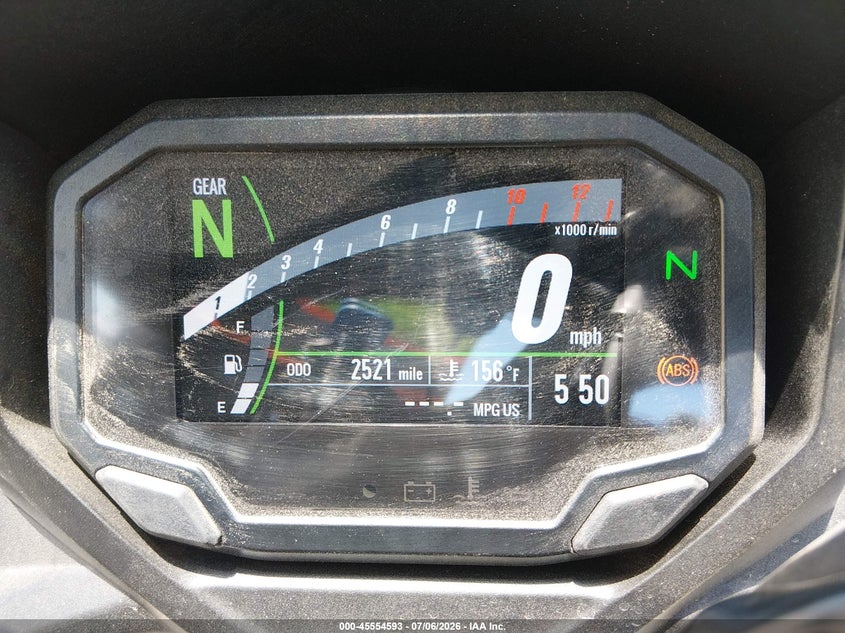 2021 Kawasaki Ninja VIN ML5EXEM19MDA28361 IAAI salvage auction — FRONT END, Salvage (California), sold $1,100 on 2026-07-22 (photo 7)
