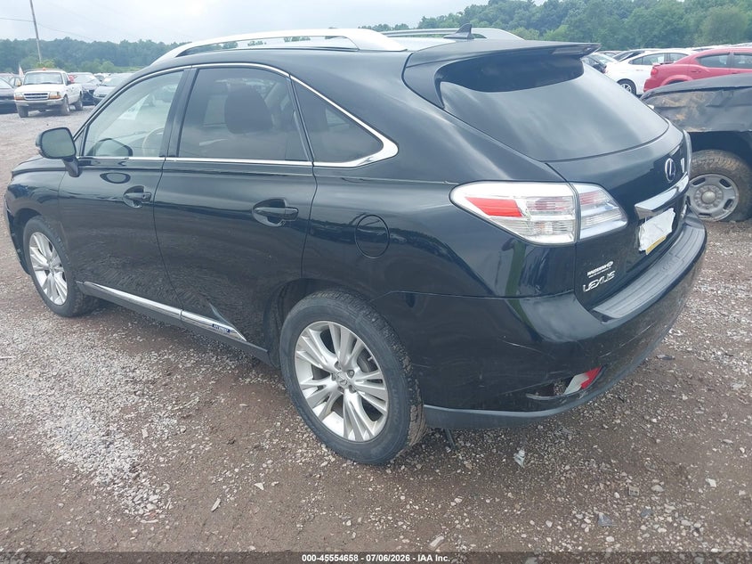 2010 Lexus Rx VIN JTJBC1BA0A2016603 IAAI salvage auction — FRONT & REAR, Salvage (Pennsylvania), sold $1,900 on 2026-07-29 (photo 3)