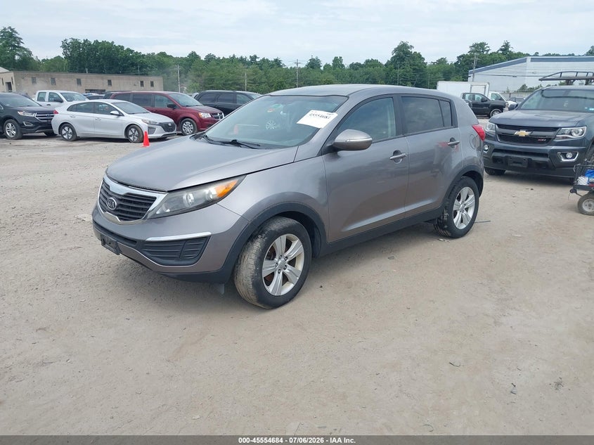 2012 Kia Sportage VIN KNDPB3A25C7274462 IAAI salvage auction — NORMAL WEAR, Clear (Massachusetts), sold $1,100 on 2026-07-15 (photo 2)