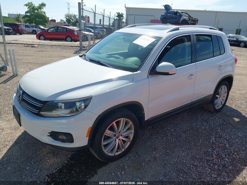 2015 Volkswagen Tiguan VIN WVGBV7AX0FW519260 IAAI salvage auction — NORMAL WEAR, Clear (Illinois), sold $1,750 on 2026-07-15 (photo 2)