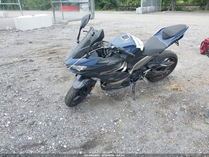 2023 Kawasaki Ninja VIN JKAEXKH17PDAP7121 IAAI salvage auction — LEFT & RIGHT, Salvage - Greater Than 75% (Maryland), sold $1,150 on 2026-07-22 (photo 2)