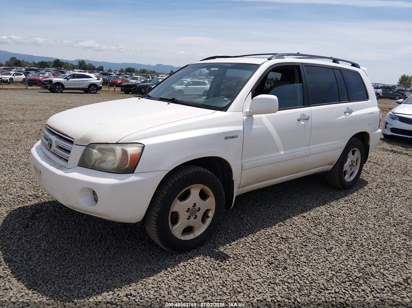 2007 Toyota Highlander VIN JTEHP21A970191554 IAAI salvage auction — NORMAL WEAR, Peddle Clear Public-Restricted (Oregon), sold $550 on 2026-07-27 (photo 2)