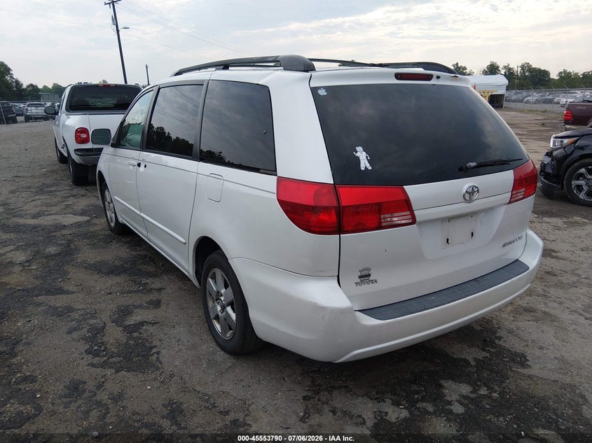 2004 Toyota Sienna VIN 5TDZA22CX4S070891 IAAI salvage auction — NORMAL WEAR, Clear (Virginia), sold $650 on 2026-07-24 (photo 3)